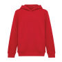 IQONIQ Yengo kids recycled katoen hoodie met steekzakken, rood (910)
