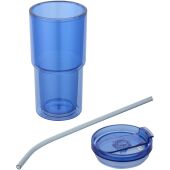 Archer 480 ml dubbelwandige plastic beker - Koningsblauw
