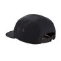 Canvas 5 Panel Cap - Black - One Size