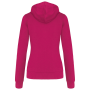 Damessweater met capuchon in contrasterende kleur Fuchsia / Fine Grey XS