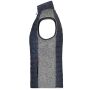 Ladies' Knitted Hybrid Vest light melange/anthracite melange XXL