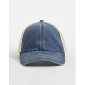 6 Panel Vintage Trucker - Vintage Denim/Stone - One Size 6 Panel Vintage Trucker - Vintage Denim/Stone - One Size