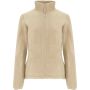 Artic fleece damesjack met volledige rits - Zand - 2XL