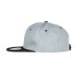 BRONX ORIGINAL FLAT PEAK SNAP BACK DUAL COLOUR CAP, HEATHER GREY/BLACK, One size, RESULT