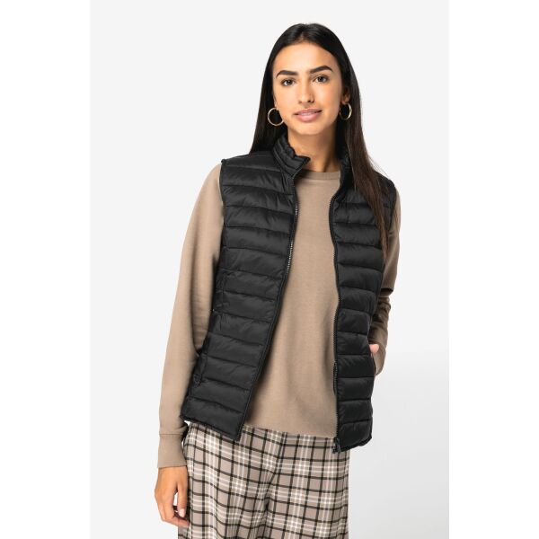 Ecologische lichte bodywarmer voor dames Black XS Ecologische lichte bodywarmer voor dames Black XS