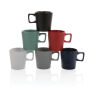 Keramische moderne koffiemok 300 ml, zwart, zwart