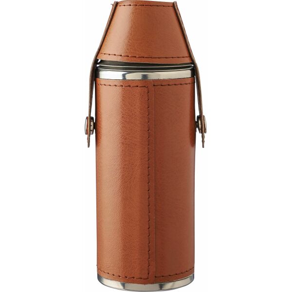 Gerecycled roestvrijstalen fles Brock bruin Gerecycled roestvrijstalen fles Brock bruin