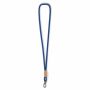 Polyester koord-keycord met bamboe plaatje