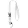 Sagan lanyard met afneembare gesp en telefoonhouder - Wit