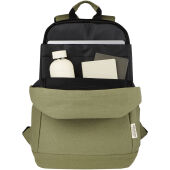 Joey 15,6 inch GRS gerecyclede canvas antidiefstal laptoprugzak 18 l - Olijf