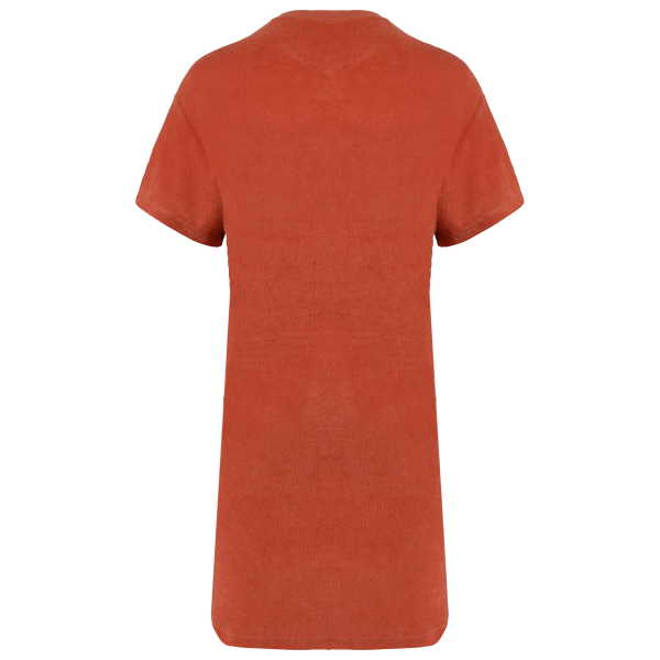 Ecologische badstof t-shirtjurk met afhangende mouwen Pomelo L Ecologische badstof t-shirtjurk met afhangende mouwen Pomelo L