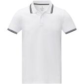 Amarago 200 g/m² tipping herenpolo met korte mouwen - Wit - XS Amarago 200 g/m² tipping herenpolo met korte mouwen - Wit - XS