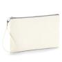 CANVAS WRISTLET POUCH, NATURAL/LIGHT GREY, One size, WESTFORD MILL