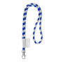 Polyester 2-kleurige koord-lanyard met full color label