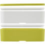 MIYO dubbellaagse lunchtrommel - Lime/Wit/Wit MIYO dubbellaagse lunchtrommel - Lime/Wit/Wit