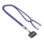 Crossbody, trendy duotone lanyard telefoonhouder van polyester
