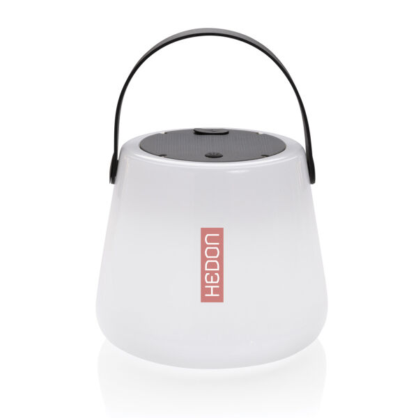 Solar Glow RCS gerecycled plastic USB-oplaadbare buitenlamp, wit Solar Glow RCS gerecycled plastic USB-oplaadbare buitenlamp, wit