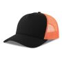 RAPPER COTTON-S, BLACK / FLUO ORANGE, One size, ATLANTIS HEADWEAR
