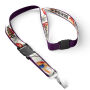 Afneembare polyester keycord met gesublimeerde satijnen overlay