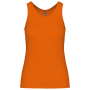 Angelina - Dames Racerback Deep Orange S