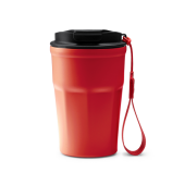 KEURY Thermobeker RVS dubbelwandig, inhoud 350ml - rood