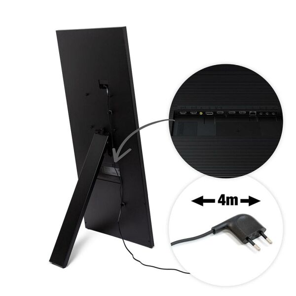 StreamLine Digitale A-Bord Met 43" Samsung Scherm Zwart StreamLine Digitale A-Bord Met 43" Samsung Scherm Zwart