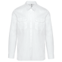 Overhemd safari lange mouwen White S