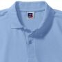RUS Men Classic Polycotton Polo, Sky, XS