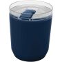 Hudson 180 ml dubbelwandige beker van gerecycled plastic - Marineblauw Hudson 180 ml dubbelwandige beker van gerecycled plastic - Marineblauw
