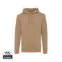 Iqoniq Torres gerecycled katoen hoodie ongeverfd, heather brown (S)