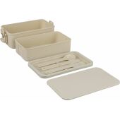 PP two-layer lunchbox Siena zwart