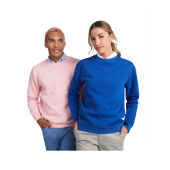 Batian biologisch katoenen uniseks sweater met ronde hals - Wit - L