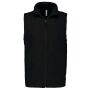 Bodywarmer van microfleece heren black S