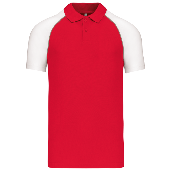 Polo baseball Red / White XL Polo baseball Red / White XL