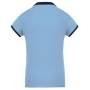 Dames-sportpolo Sky Blue / Sporty Navy S