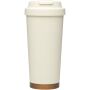 Hampton 480 ml RCS-beker van gerecycled roestvrij staal met dubbele wand en vacuümisolatie - Crème Hampton 480 ml RCS-beker van gerecycled roestvrij staal met dubbele wand en vacuümisolatie - Crème