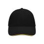6 Panel Sandwich Cap black/yellow