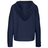 Bio lounge damessweater met capuchon Navy L/XL