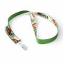 Polyester keycord met gesublimeerde satijnen overlay