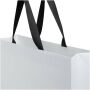 Smartfold papieren tas van 210 g/m² met lintgrepen en een glanzende laminaatlaag - 42 x 12 x 35 cm - Zwart Smartfold papieren tas van 210 g/m² met lintgrepen en een glanzende laminaatlaag - 42 x 12 x 35 cm - Zwart