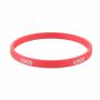 Gepersonaliseerde siliconen armbanden (5mm breed) Gepersonaliseerde siliconen armbanden (5mm breed)