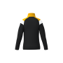 Kinder trainingsjasje met rits Black / Sporty Yellow 4/6 jaar