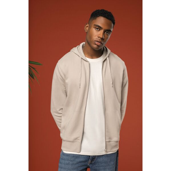 Ecologische herensweater met capuchon en ritssluiting Oxford Grey XL Ecologische herensweater met capuchon en ritssluiting Oxford Grey XL