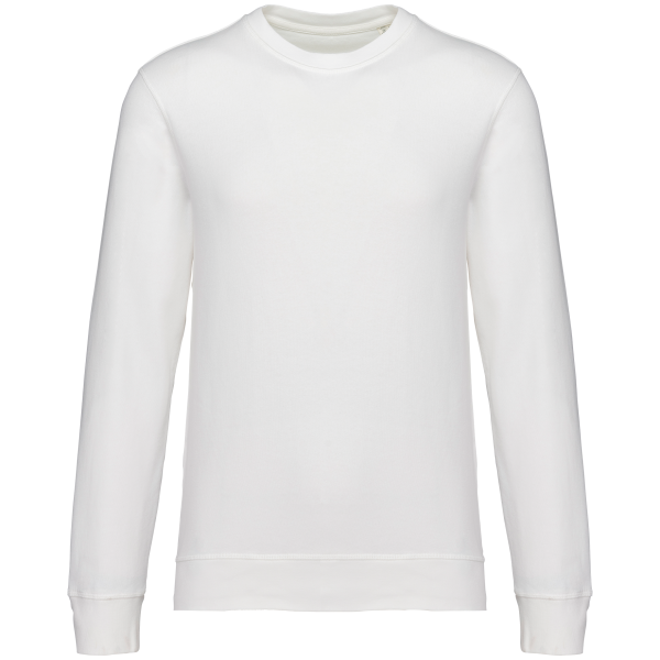 Ecologische uniseks sweater met ronde hals French Terry Washed Ivory S Ecologische uniseks sweater met ronde hals French Terry Washed Ivory S