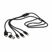 Oplaadkabel Hexa | 6-in-1 - zwart