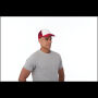 Trucker 5 panel cap - Rood/Wit