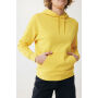 IQONIQ Rila lichtgewicht gerecycled katoen hoodie, geel (XXS)