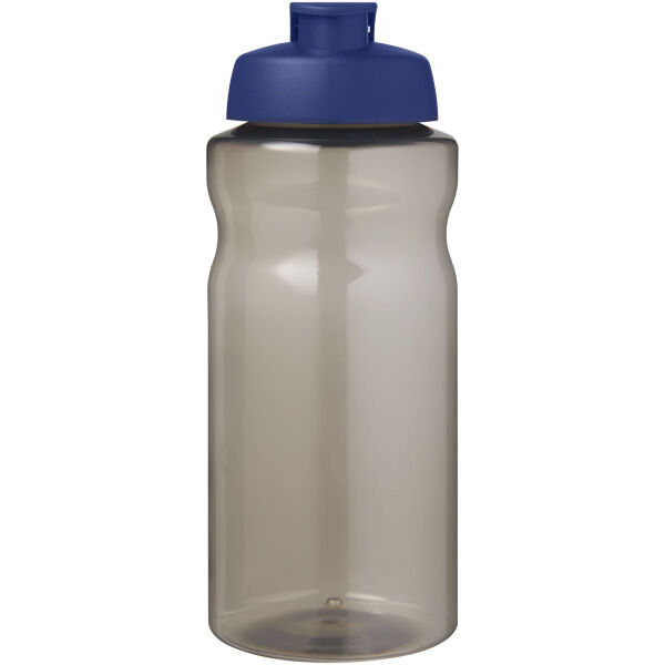 H2O Active® Eco Big Base 1 l drinkfles met klapdeksel - Charcoal/Blauw
