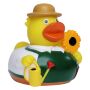 Squeaky duck gardener - multicoloured