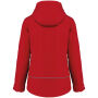 Gewatteerde softshell damesparka met capuchon Red XS